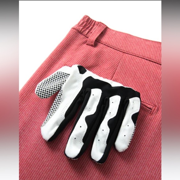 10” Inseam Striped Golf Shorts in Nantucket Red - Picture 4 of 9